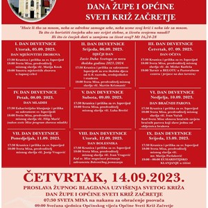 Proslava župnog blagdana Uzvišenja Svetog Križa u Svetom Križu Začretju